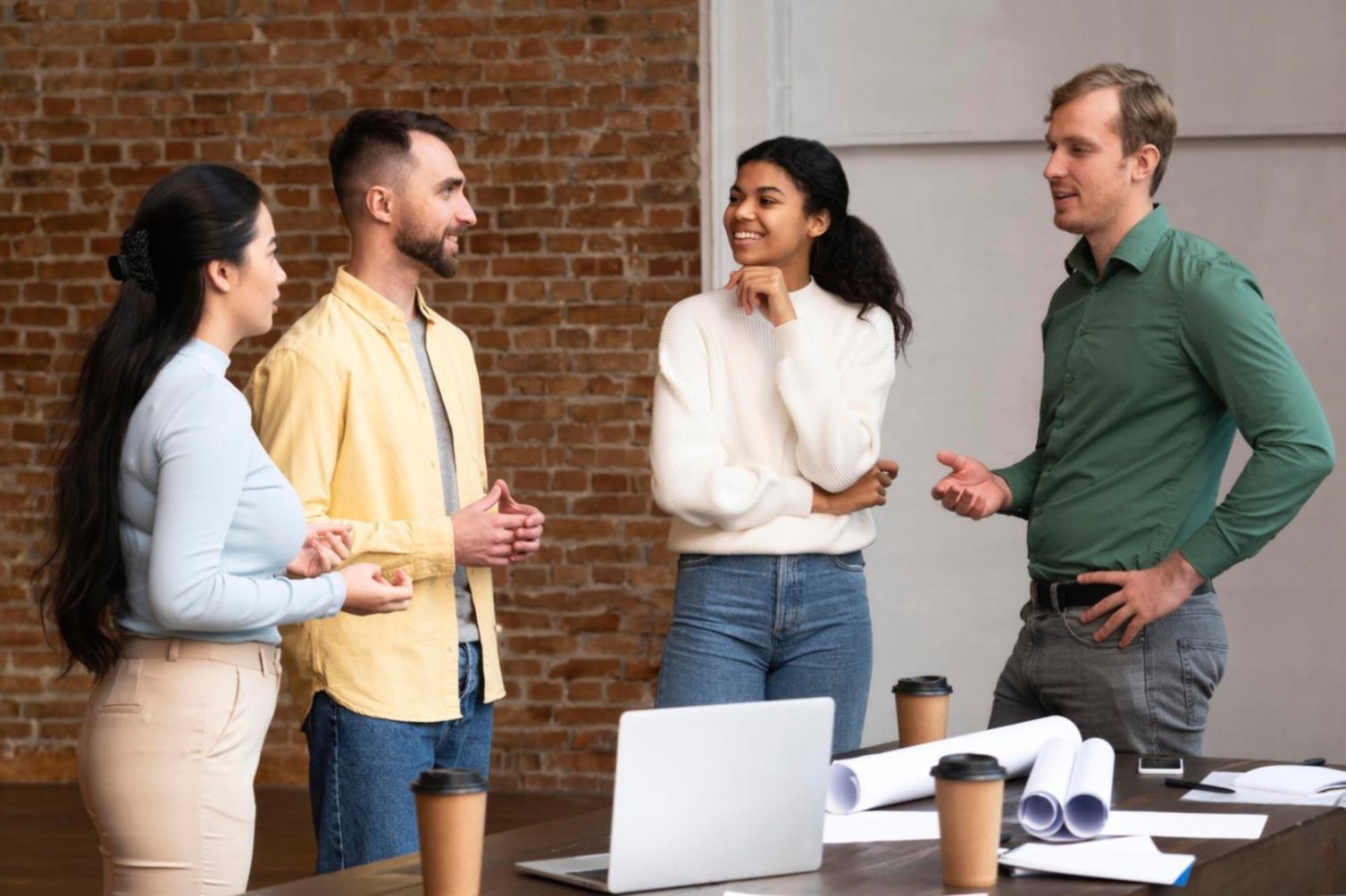 Professional reviewing financial risk assessment reports